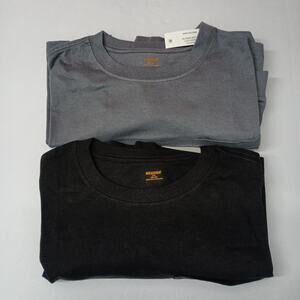 2 Brahma Core Work T-Shirt 2XL 50-52 Gray, Black Pocket Tee